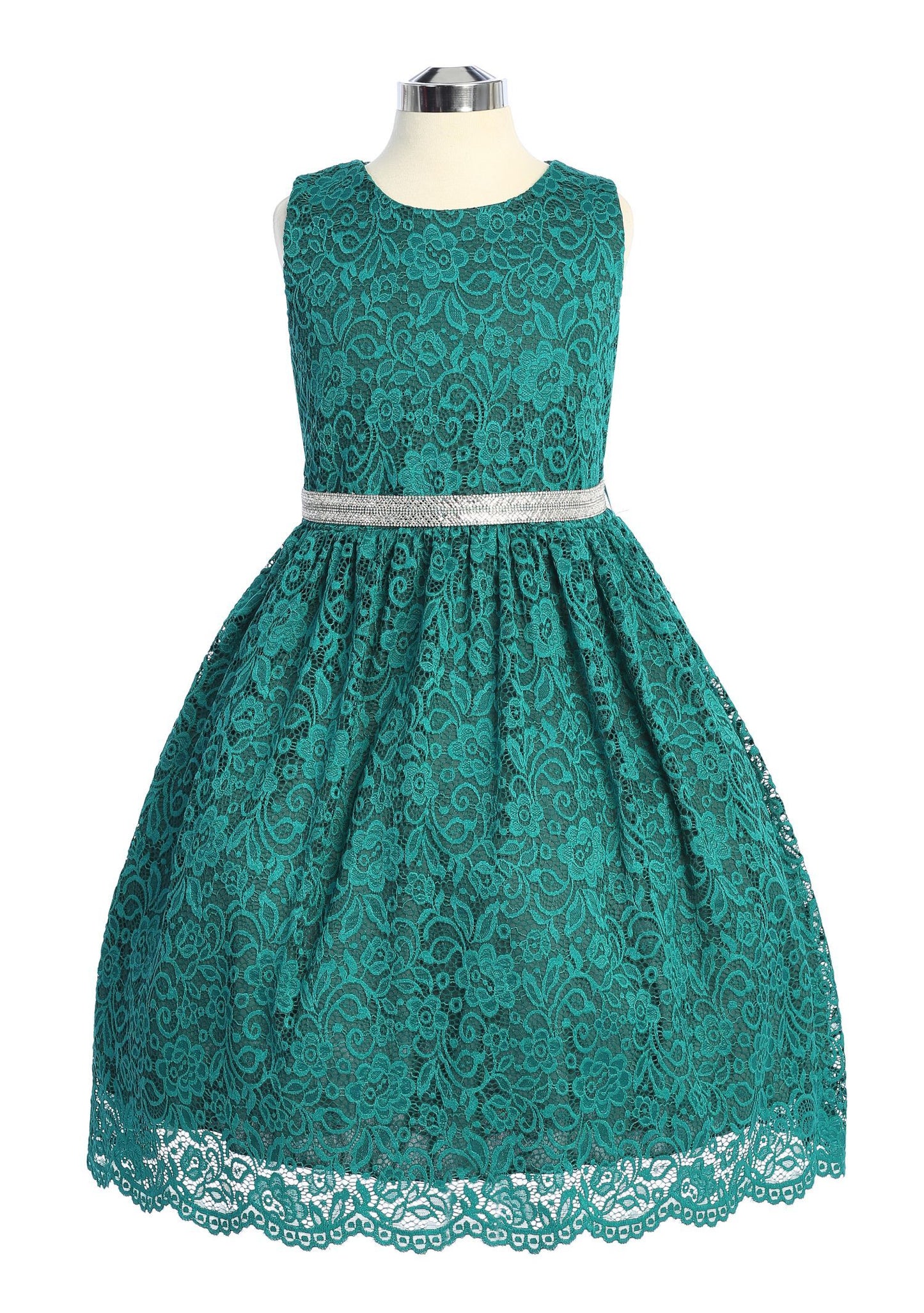 Dress - Stretch Lace Plus Size Girl Dress