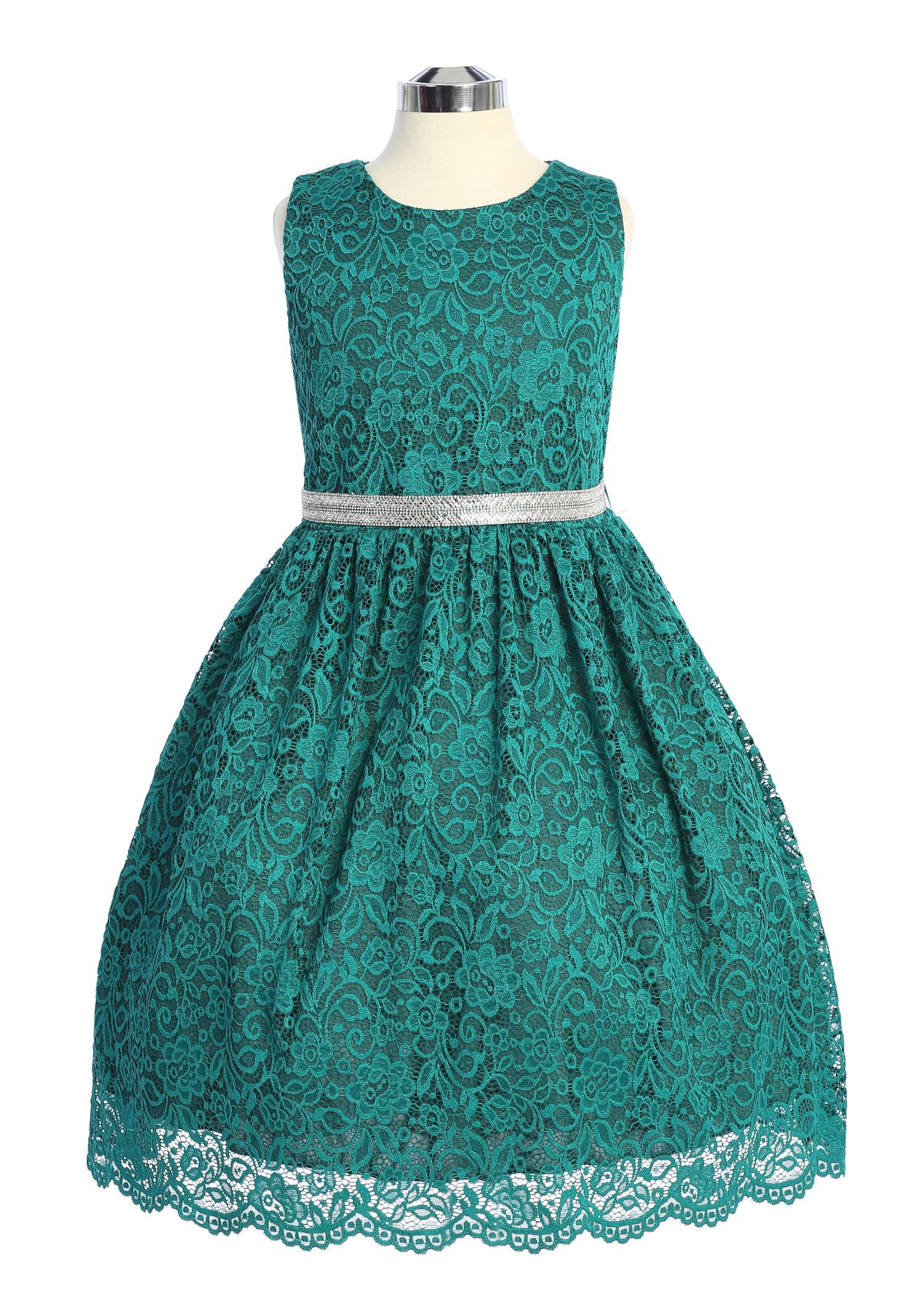 Dress - Stretch Lace Plus Size Girl Dress