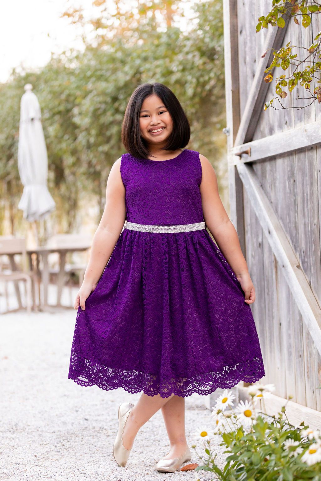 Dress - Stretch Lace Plus Size Girl Dress