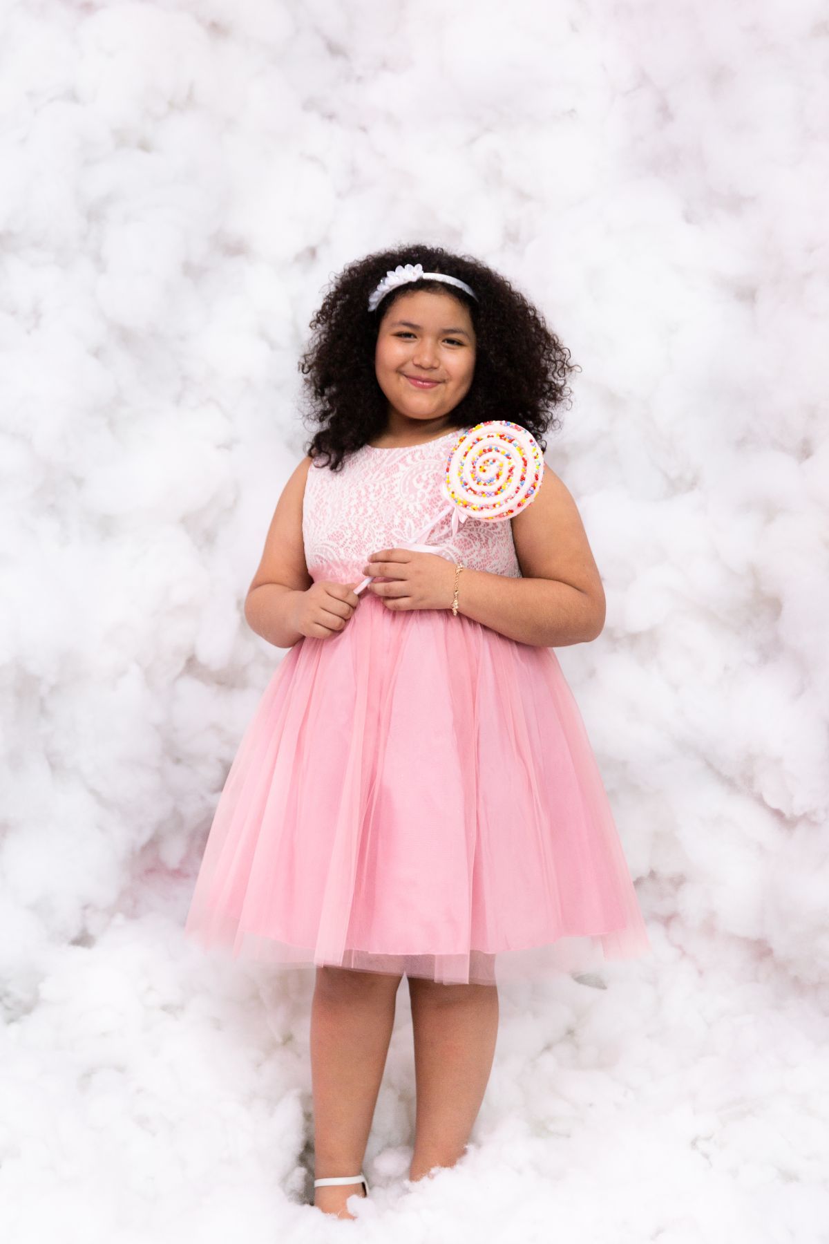 Dress - Stretch Lace Tulle Plus Size Girl Dress