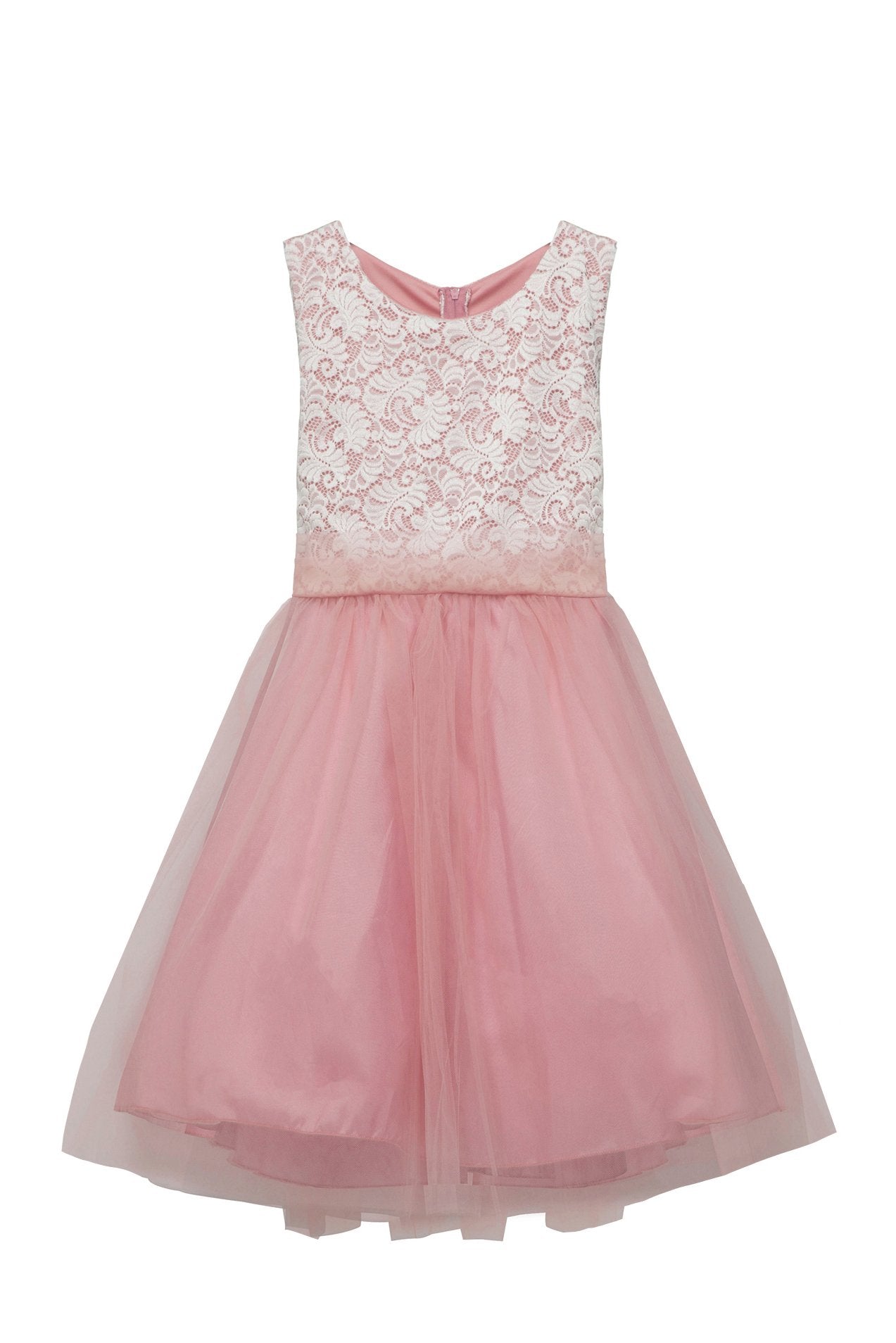 Dress - Stretch Lace Tulle Plus Size Girl Dress
