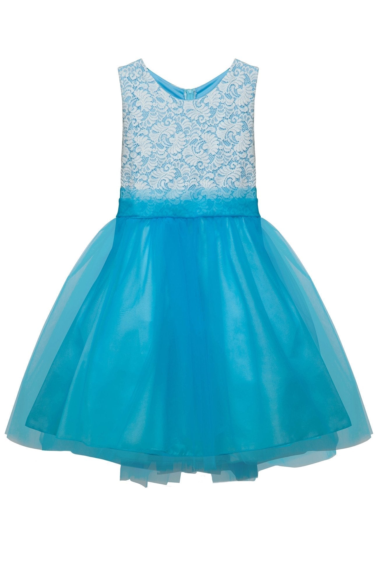 Dress - Stretch Lace Tulle Plus Size Girl Dress