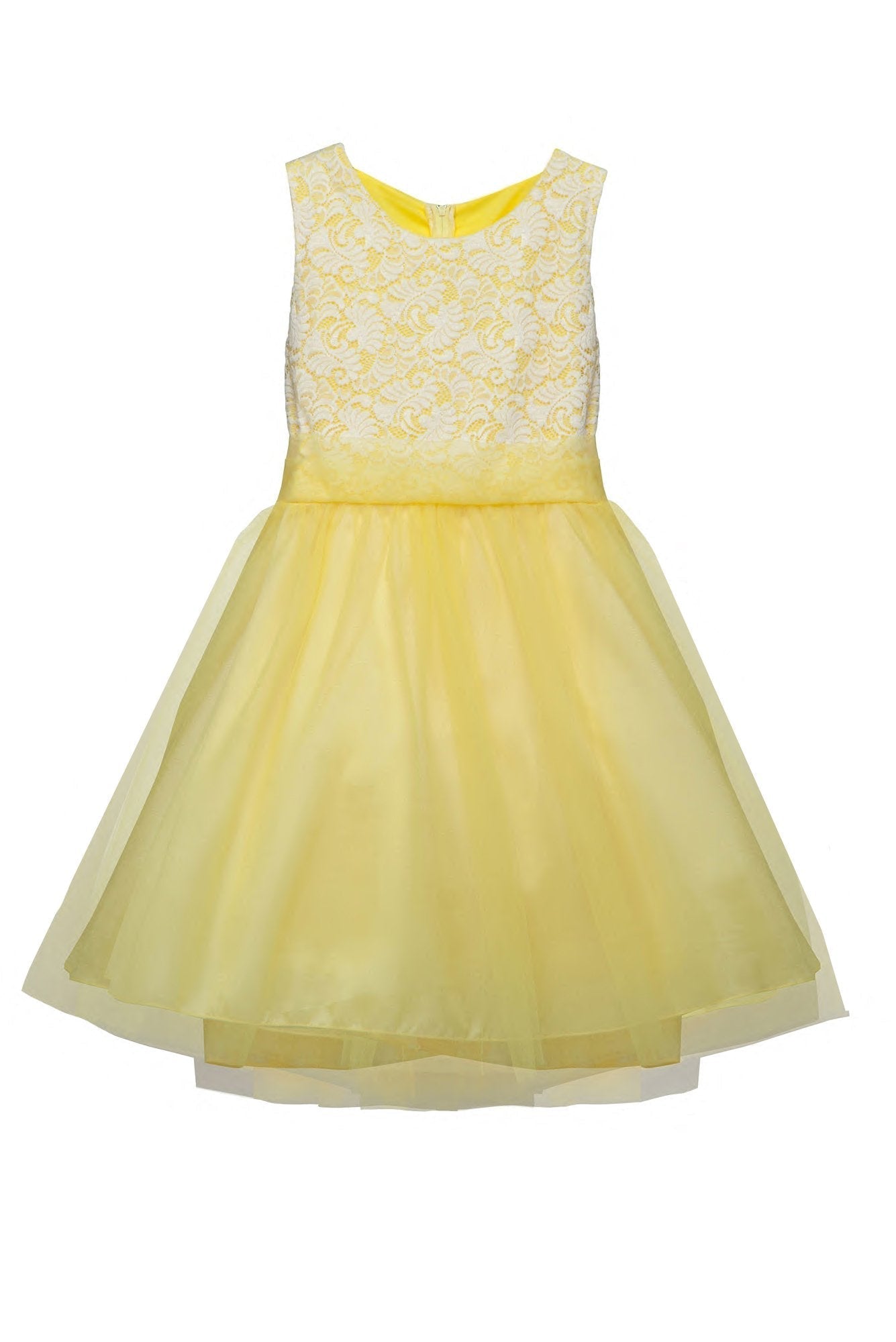 Dress - Stretch Lace Tulle Plus Size Girl Dress