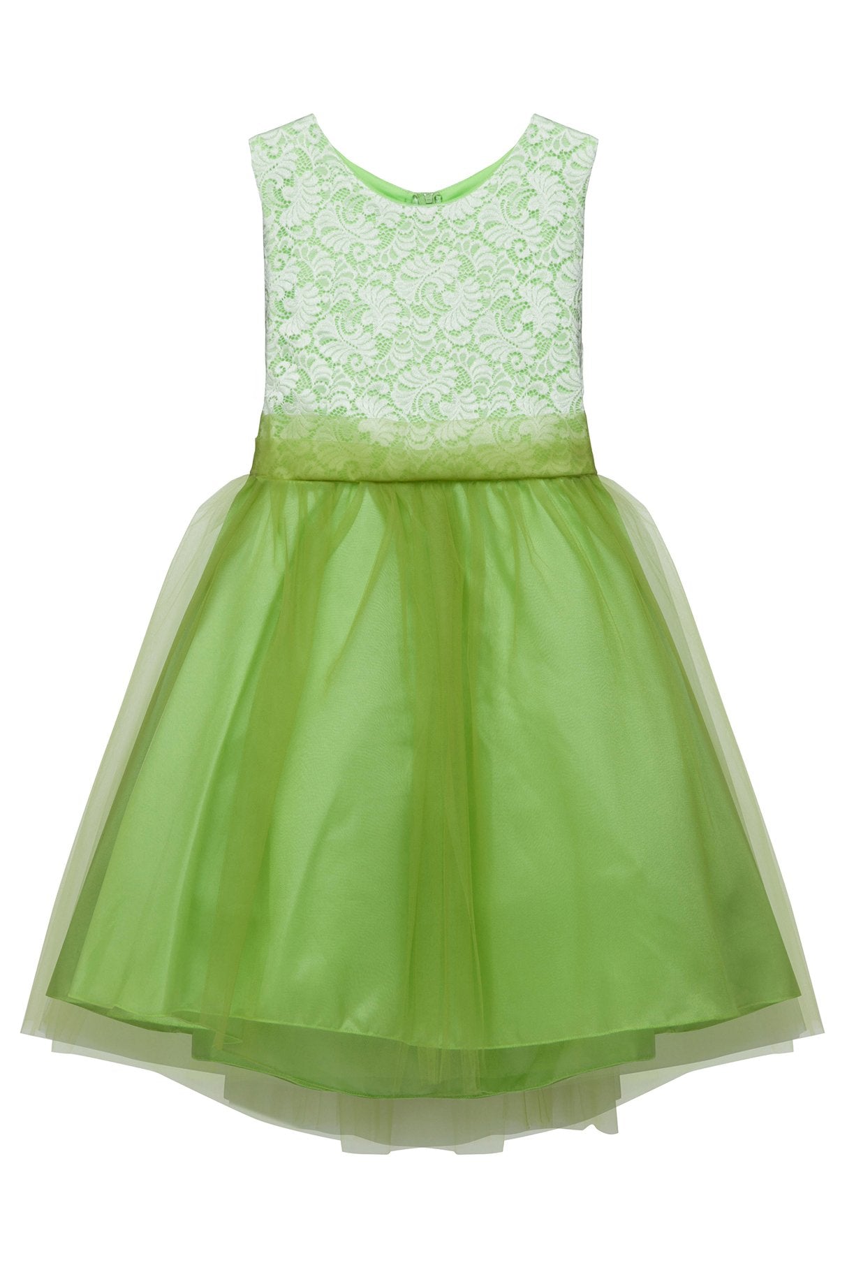 Dress - Stretch Lace Tulle Plus Size Girl Dress