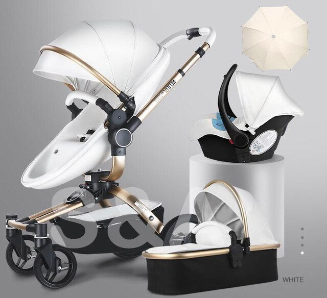 Aulon Luxury Baby Stroller 3 in 1 [Free Shipping]